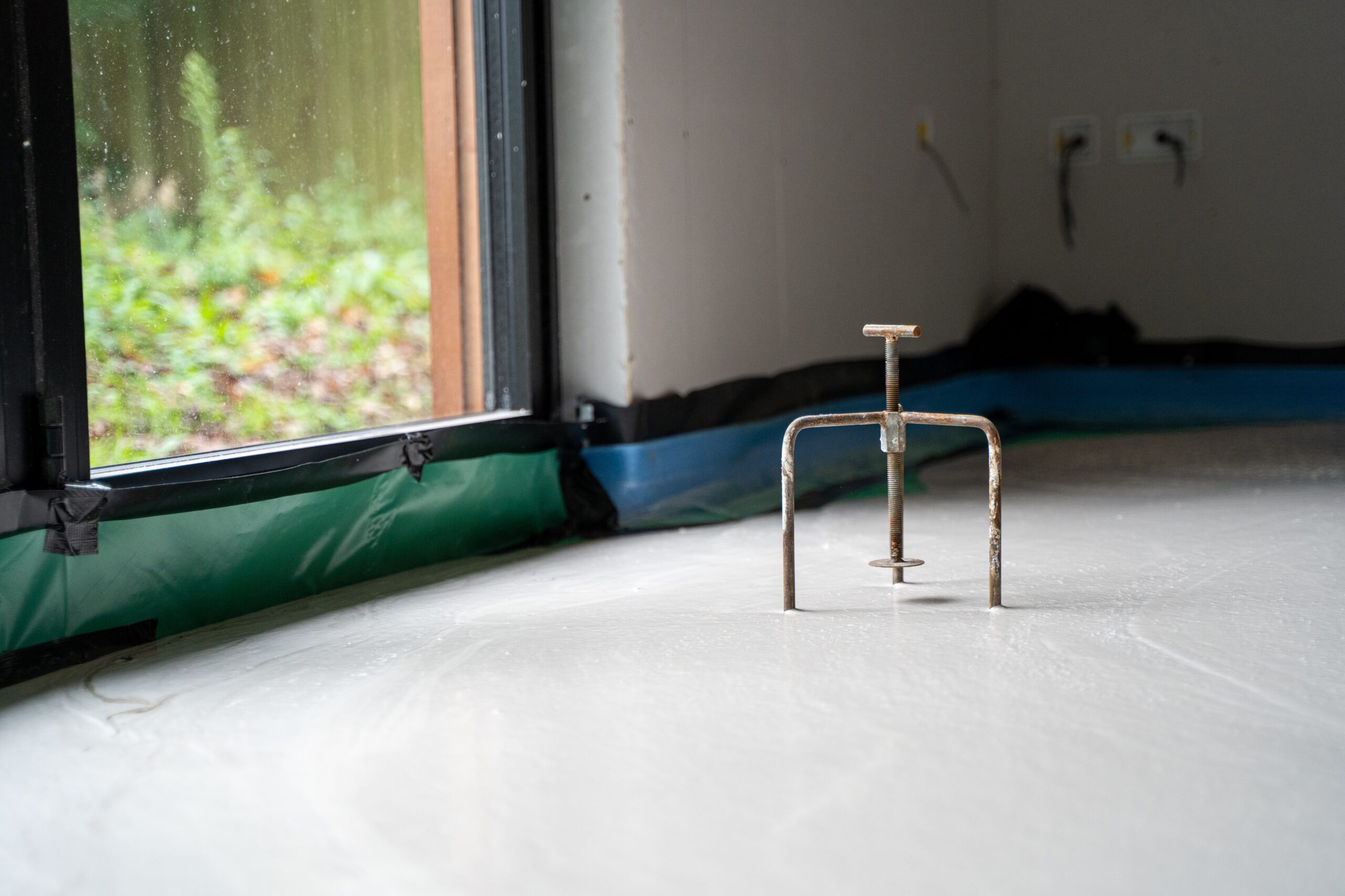 photo of screed being poured